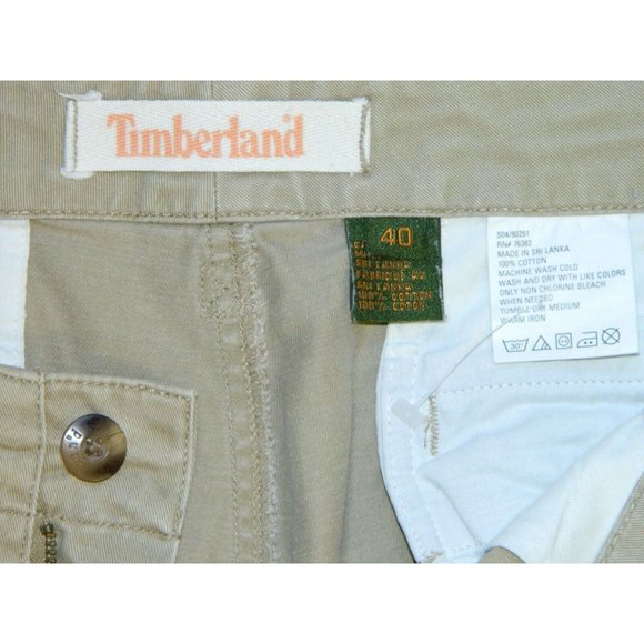 2 for/$35 Timberland Men's Khaki Cargo Shorts Size 40 - Picture 11 of 12